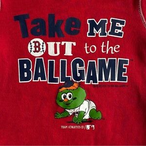 Boston Red Sox Outfit Size 0 3 Months Baseball One Piece snap Top MLB Red baby